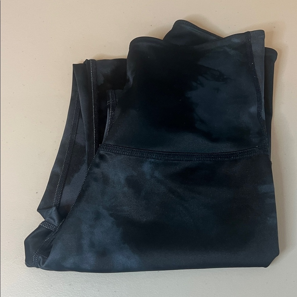 Beyond Yoga Lux High Rise Legging Black/Gray Tie Dye Size XS